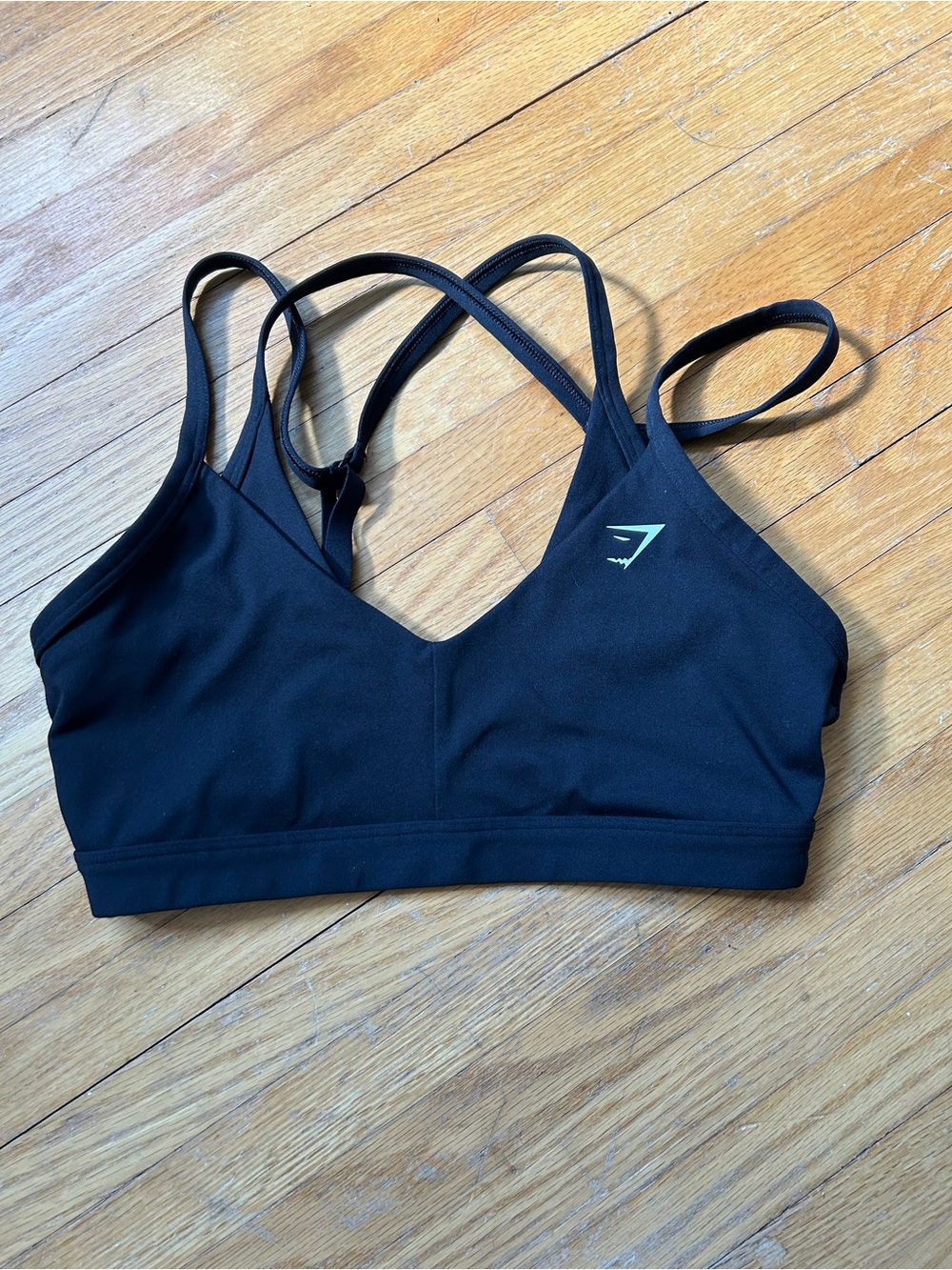 Gymshark Black Adjustable Strappy Sports Bra